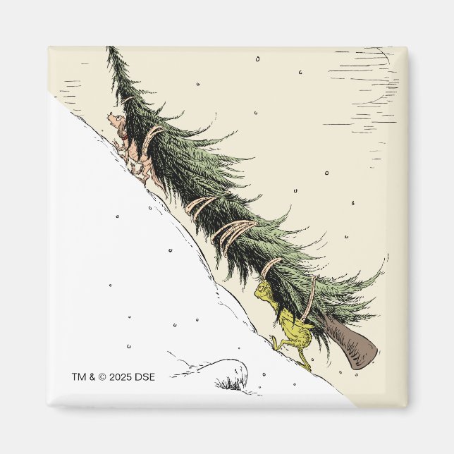 Grinch & Max Return the Christmas Tree Magnet (Front)
