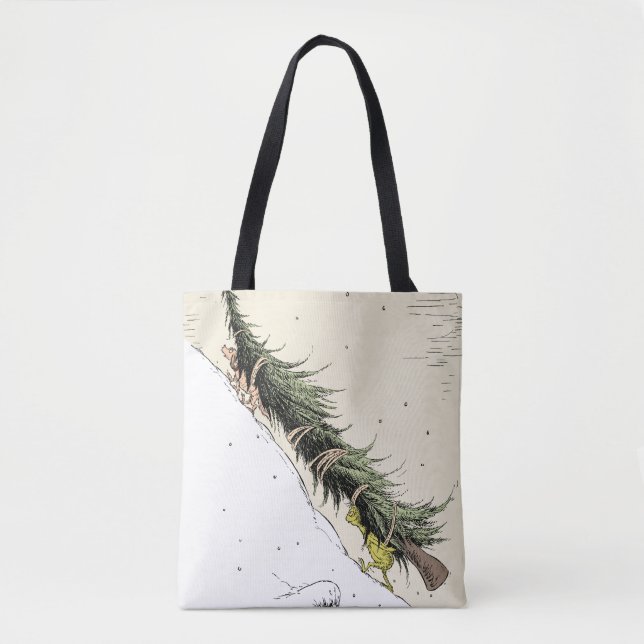 Grinch & Max Return the Christmas Tree Tote Bag (Front)