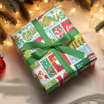 Grinch Merry Grinchmas Pattern Wrapping Paper<br><div class="desc">Wrap your gifts with festive fun using this "Merry Grinchmas" pattern wrapping paper, featuring the mischievous Grinch from How the Grinch Stole Christmas. This playful design adds a whimsical touch to your Christmas gift-giving, perfect for Grinch fans. Whether you're wrapping presents for family, friends, or holiday party favours, this wrapping...</div>