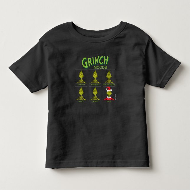 Grinch | Moods Chart Christmas Edition Toddler T-Shirt (Front)