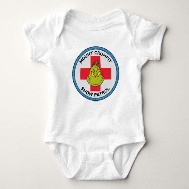 Grinch | Mt. Crumpit Snow Patrol Baby Bodysuit (Front)
