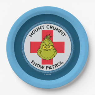Grinch   Mt. Crumpit Snow Patrol Paper Plate