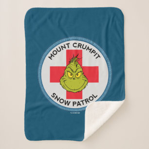 Grinch   Mt. Crumpit Snow Patrol Sherpa Blanket