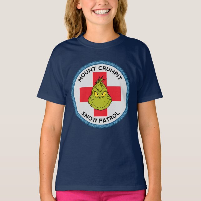 Grinch | Mt. Crumpit Snow Patrol T-Shirt (Front)