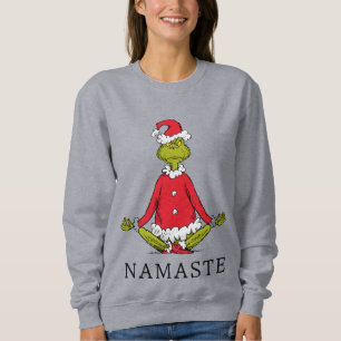 Grinch   Namaste Santa Claus Sweatshirt