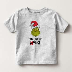 Grinch Naughty and Nice Toddler T-Shirt