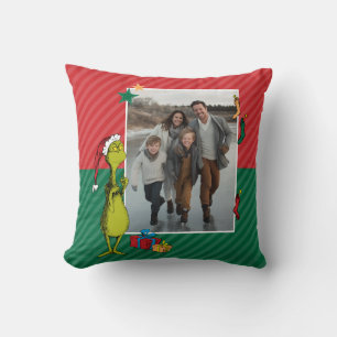 Grinch Personalised Photo Cushion