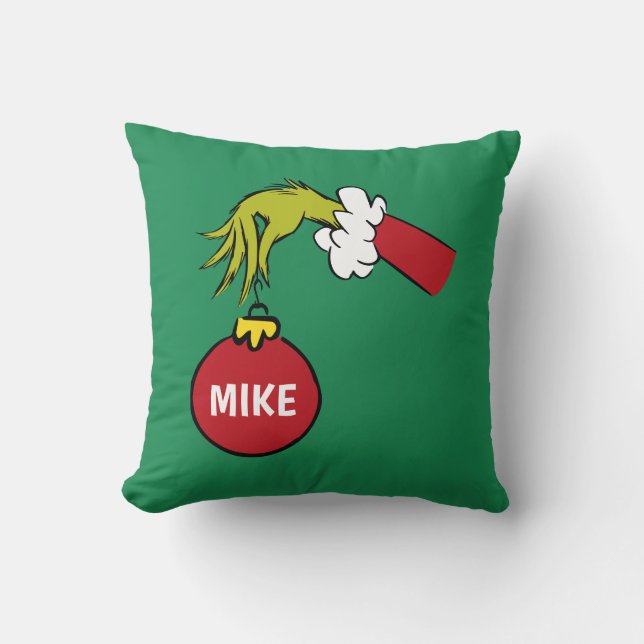 Grinch | Personalized Ornament Cushion (Front)