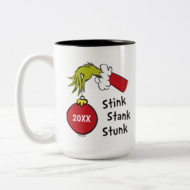 Grinch | Stink Stank Stunk Two-Tone Coffee Mug (Left)