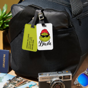 Grinch The Dude Luggage Tag