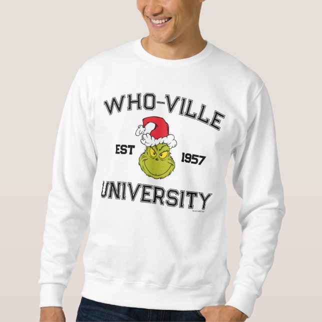 Grinch | Who-ville University Est 1957 Sweatshirt (Front)