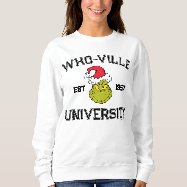 Grinch | Who-ville University Est 1957 Sweatshirt (Front)
