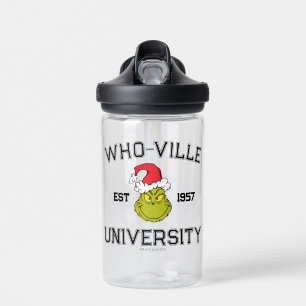 Grinch   Who-ville University Est 1957 Water Bottle