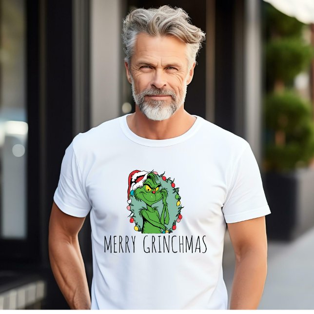 Grinch with Light Merry Grinchmas  T-Shirt (Creator Uploaded)