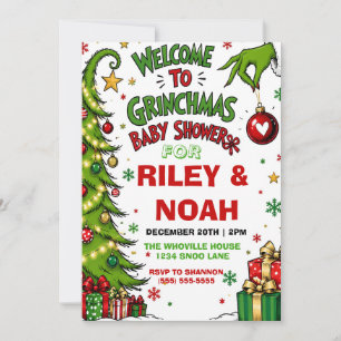 Grinchmas Baby Shower Invitation