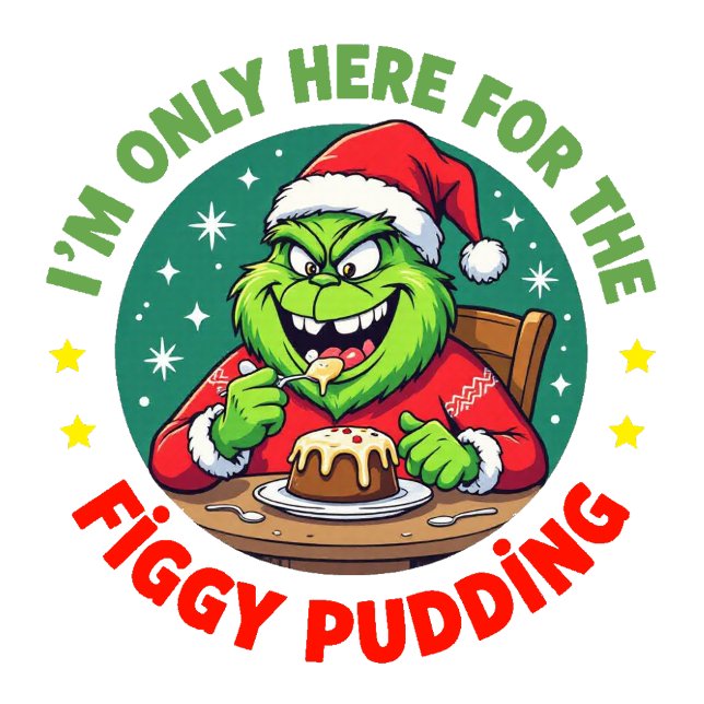 Grinchy Bigfoot Here For The Figgy Pudding Sweatshirt (Creator Uploaded)