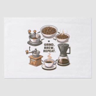 Grind Brew Repeat Tissue Paper