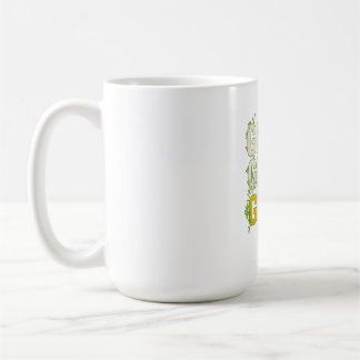 GRIND.GROW.GLOW.—Inspirational Botanical Typograph Coffee Mug