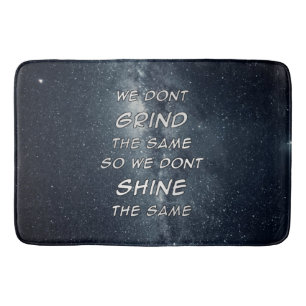 Grind & Shine Stars Motivational Inspiration Bath Mat