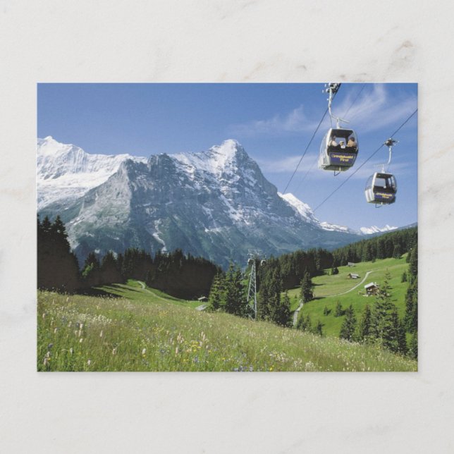 Grindelwald Cable cars Postcard (Front)