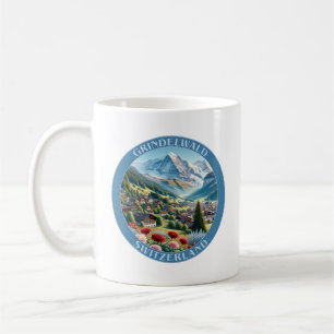 Grindelwald Switzerland and Eiger Mountain Coffee Mug