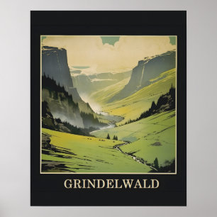 Grindelwald Switzerland Travel Poster