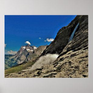 Grindelwald Waterfall Poster