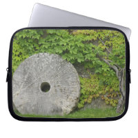 Grinding stone, Castle Banfi in Tuscany region,