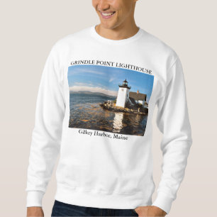Grindle Point Lighthouse, Gilkey Harbour Maine Sweatshirt