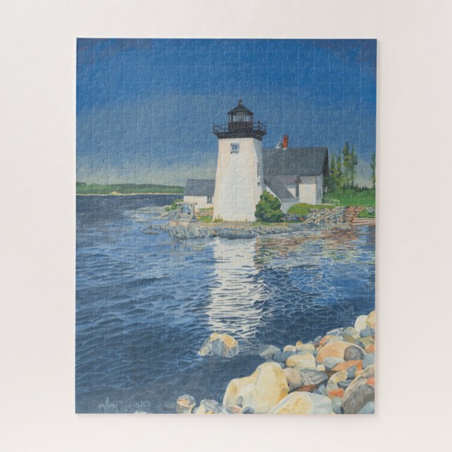 Grindle Point Lighthouse Jigsaw Puzzle (Vertical)