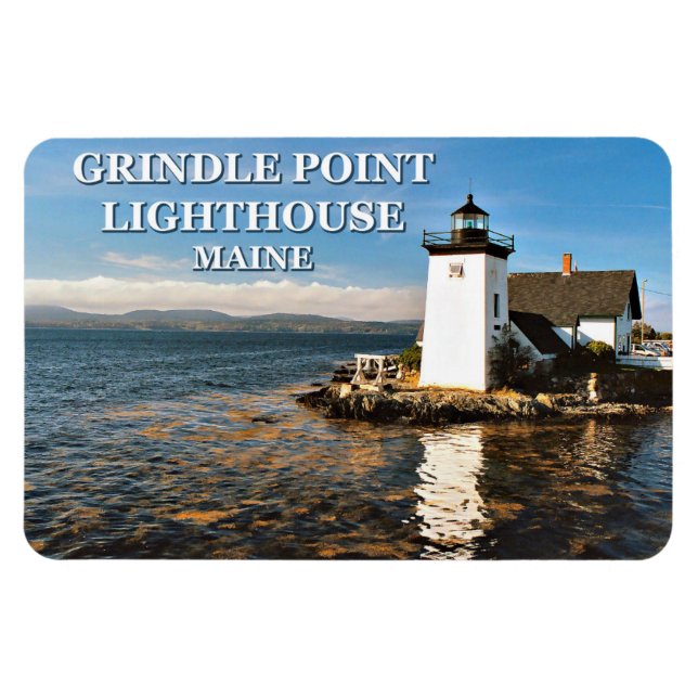 Grindle Point Lighthouse, Maine Flexi Magnet (Horizontal)