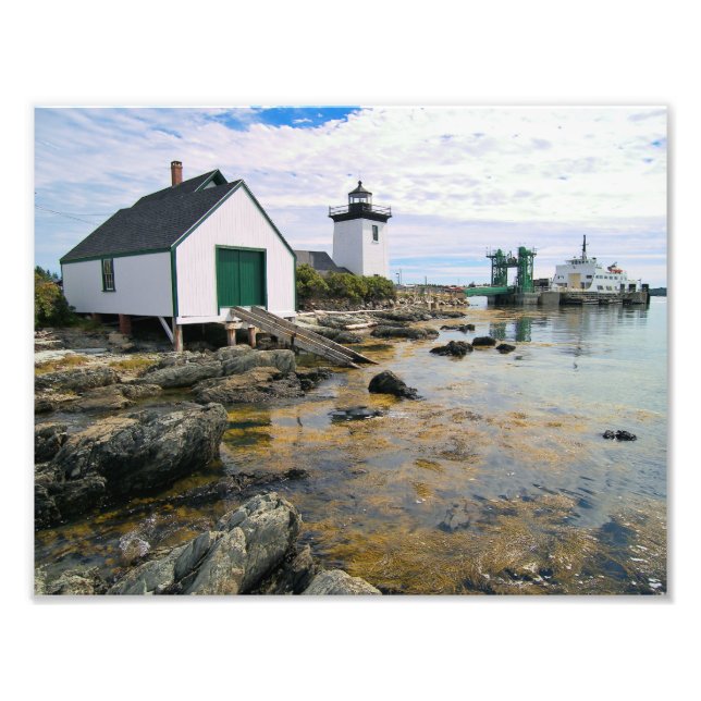Grindle Point Lighthouse, Maine Photo Print (Front)