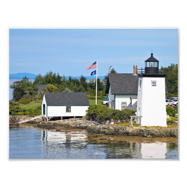 Grindle Point Lighthouse, Maine Photo Print (Front)