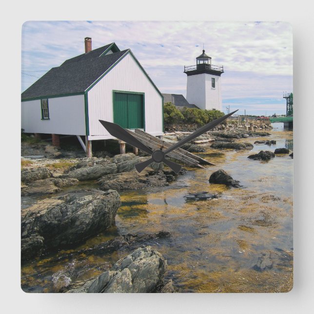 Grindle Point Lighthouse, Maine Wall Clock (Front)