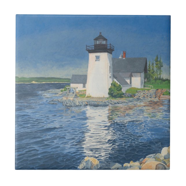 Grindle Point Lighthouse Tile (Front)