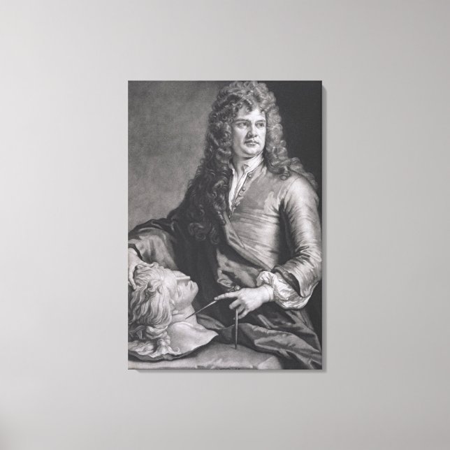 Grinling Gibbons (1648-1721) (litho) Canvas Print (Front)