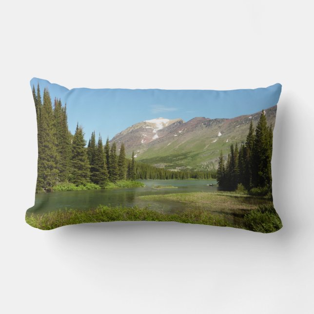 Grinnell Creek at Glacier National Park Lumbar Cushion (Front)