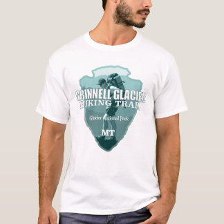 Grinnell Glacier Hiking Trail (arrowhead T) T-Shirt