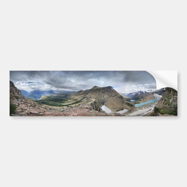Grinnell Glacier Overlook - Glacier National Park Bumper Sticker (Front)