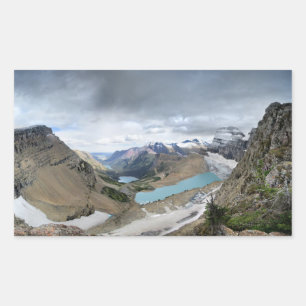 Grinnell Glacier Overlook - Glacier National Park Rectangular Sticker