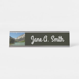 Grinnell Lake at Glacier National Park Desk Name Plate