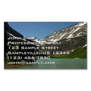Grinnell Lake at Glacier National Park Magnetic Business Card