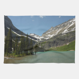 Grinnell Lake at Glacier National Park Tea Towel