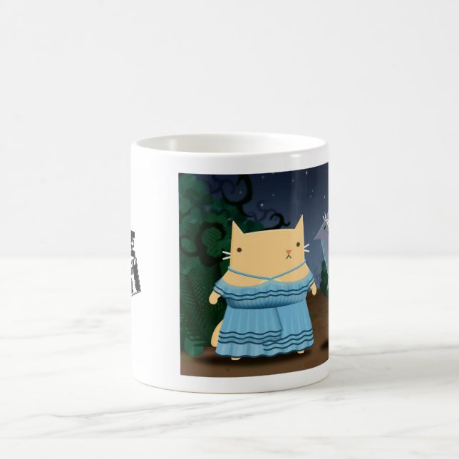 Grinning Cat Coffee Mug (Center)