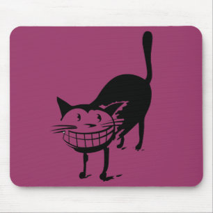 Grinning Cat Mouse Pad