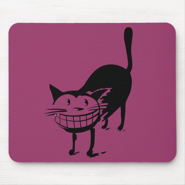 Grinning Cat Mouse Pad (Front)