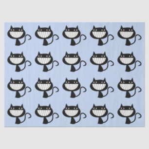 GRINNING CAT PATTERN ILLUSTRATION TISSUE PAPER