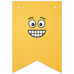 Grinning Face with Open Eyes Bunting
