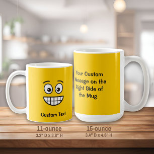 Grinning Face with Open Eyes Coffee Mug