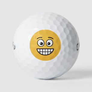 Grinning Face with Open Eyes Golf Balls
